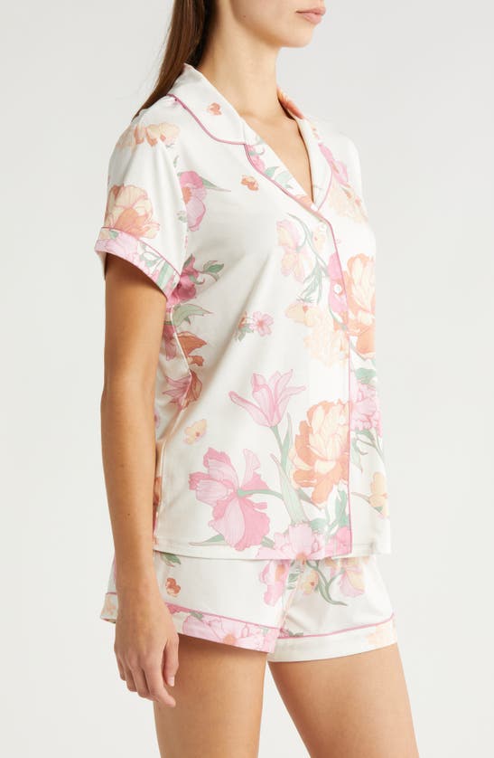 Shop Nordstrom Moonlight Short Pajamas In Ivory Egret Eloise Floral