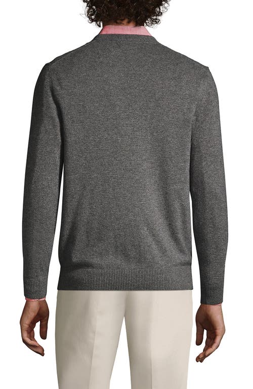 LANDS' END LANDS' END FINE GAUGE CASHMERE V-NECK SWEATER