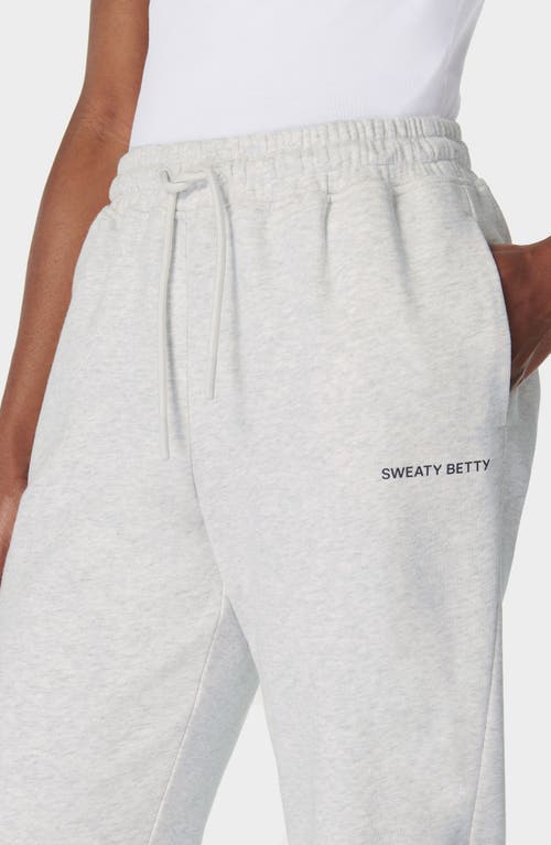 Shop Sweaty Betty Revive Relaxed Joggers In Ice Grey Marl