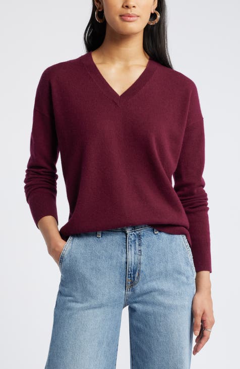 Women s V Neck Cashmere Sweaters Nordstrom