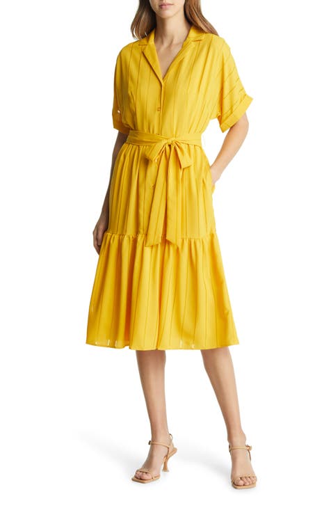 Tahari 2025 yellow dress