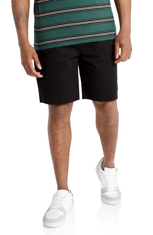 Finn Elastic Waist Stretch Walking Shorts in Black