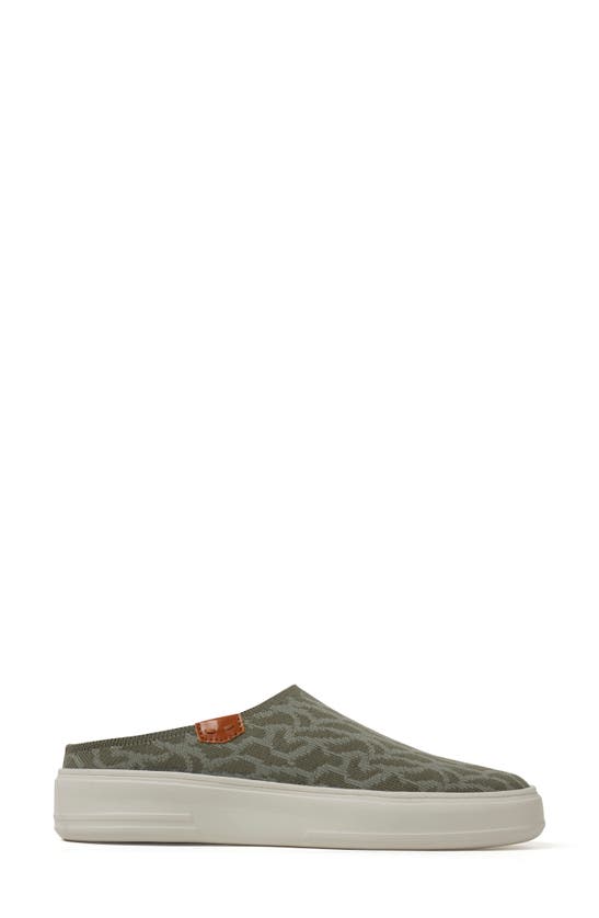 Shop Dearfoams Annie Slip-on Sneaker In Moss Knit
