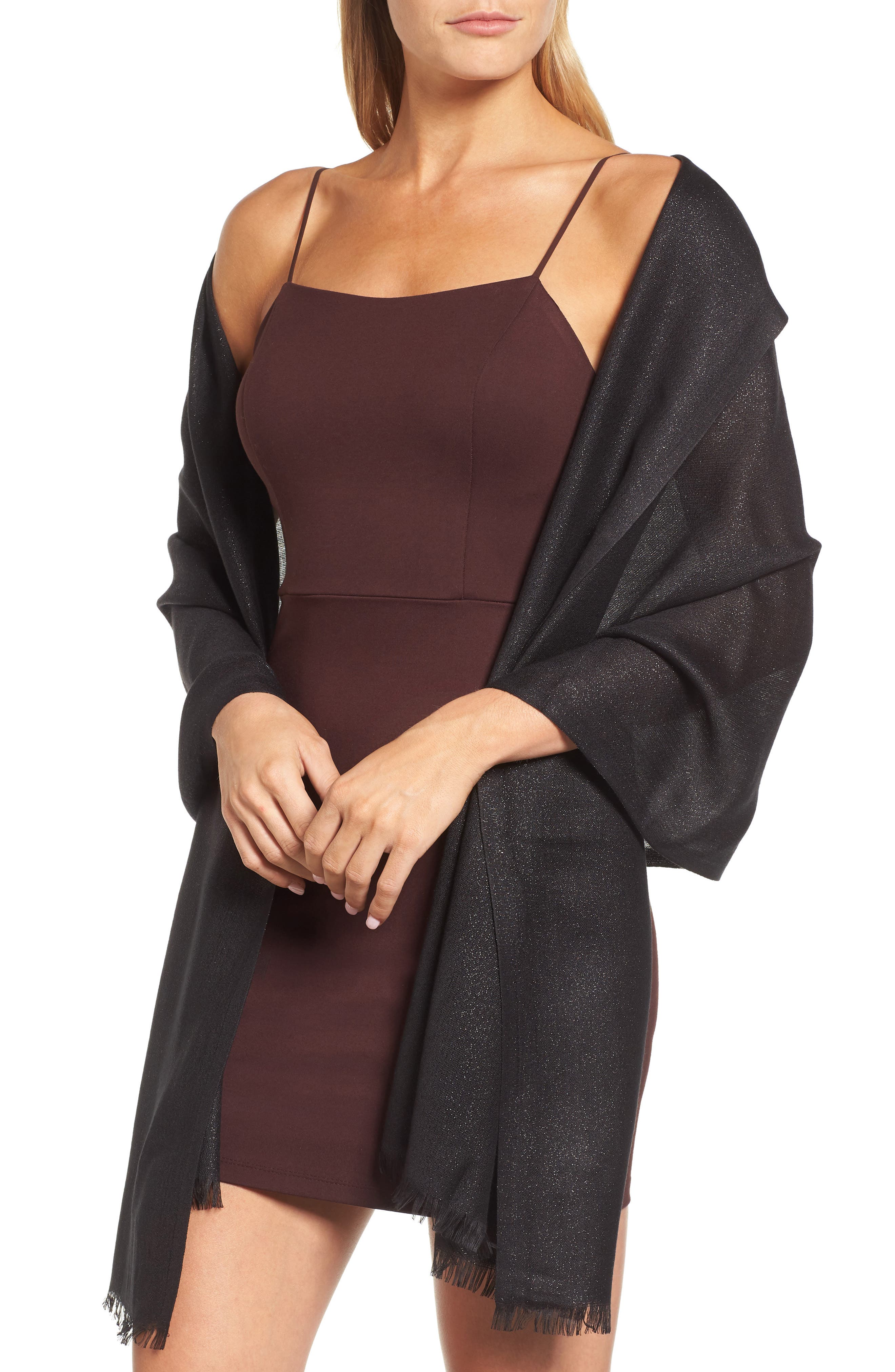 Glint Metallic Lightweight Wrap Nordstrom