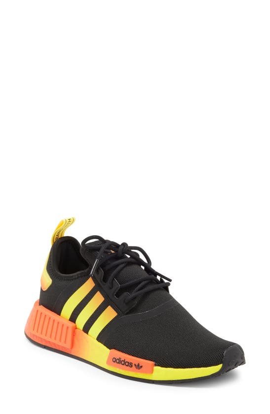 Adidas Originals Nmd R1 Sneaker In Core Black/ Semi Impact Orange