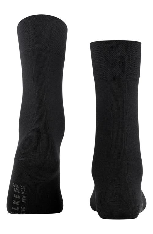 Falke Sensitive New York Crew Socks In Black