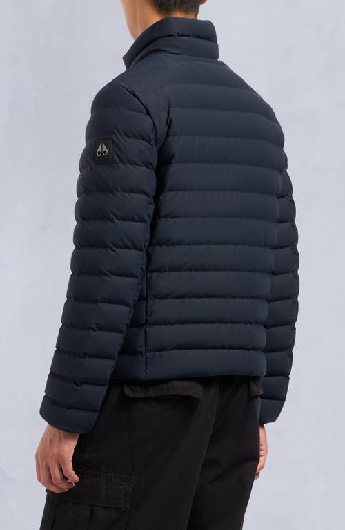 Shop Moose Knuckles Laki Water Repellent Quilted Down Jacket In Navy