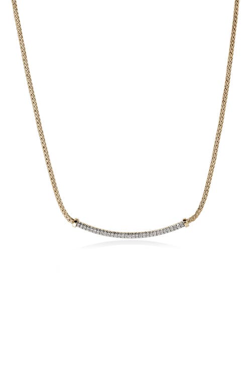 John Hardy Jh Essential Pavé Necklace, Gold, Diamonds In Gold1
