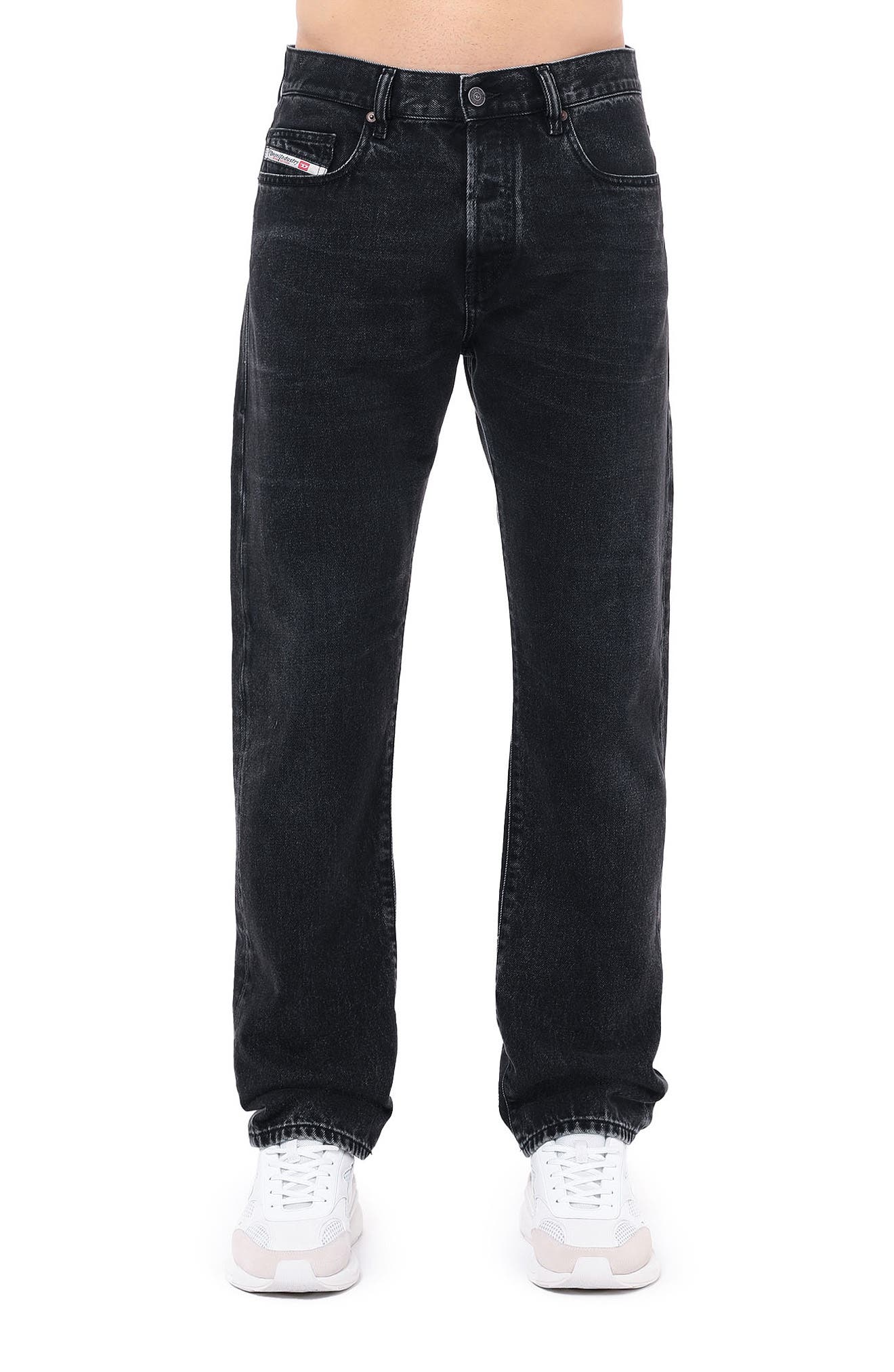 DIESEL(R) 2020 D-Viker Slim Straight Leg Jeans in Black