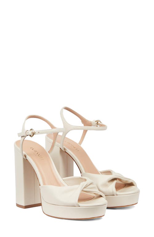 Lk Bennett Rosa Platform Sandal In Ecru