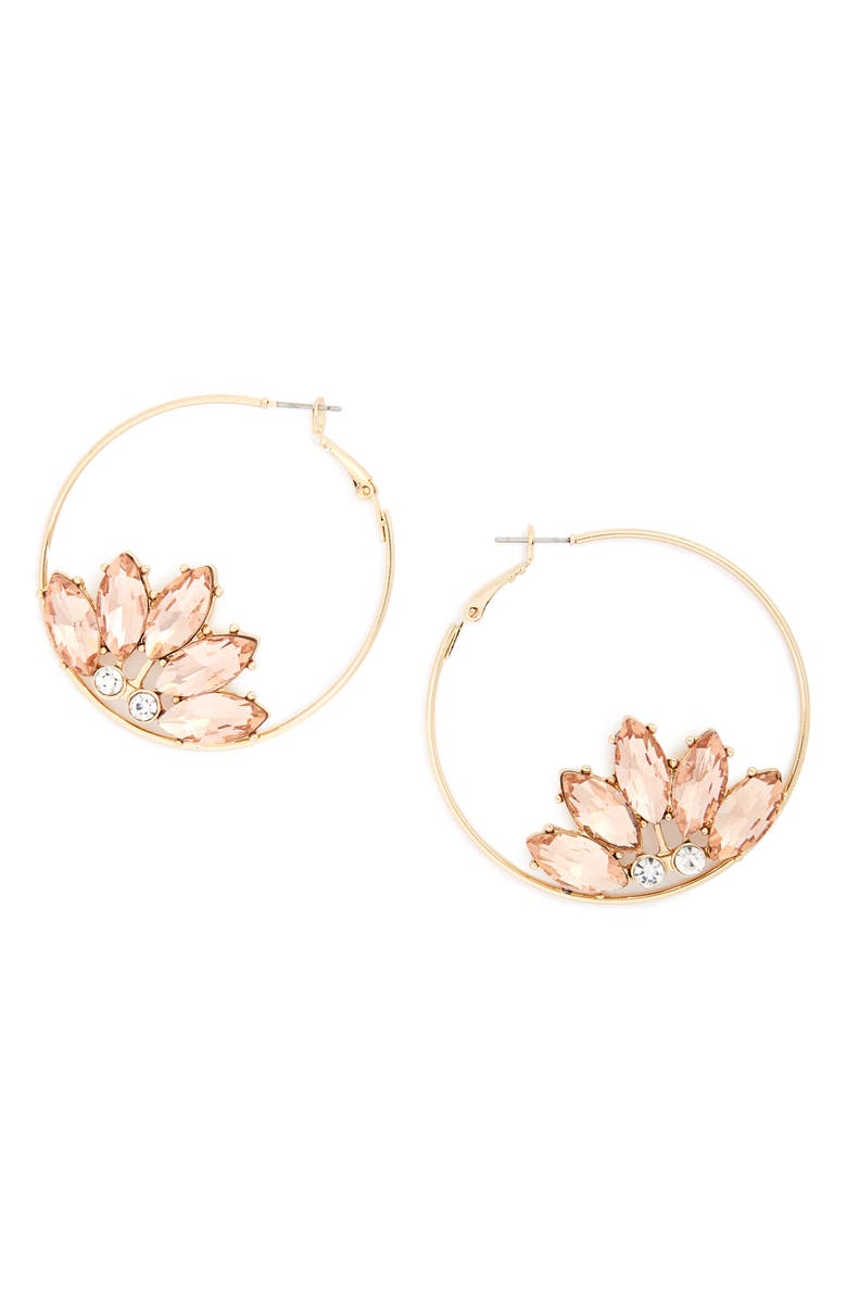 Floral hoop earrings Clearance