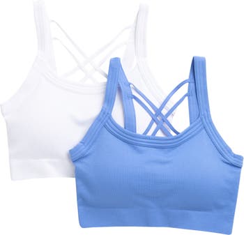 YOGALICIOUS Claire Assorted 2-Pack Strappy Rib Sports Bras