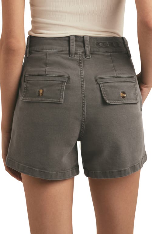 Shop Favorite Daughter The Caroline High Waist Utility Denim Shorts In Kalamata