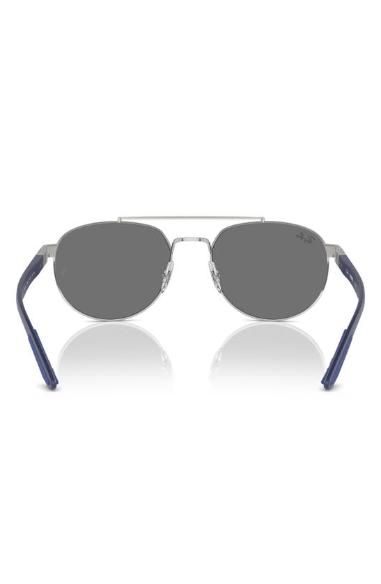 Shop Ray Ban Ray-ban 56mm Round Metal Sunglasses In Silver