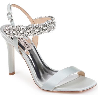 Badgley Mischka Lilly Embellished Sandal, Green