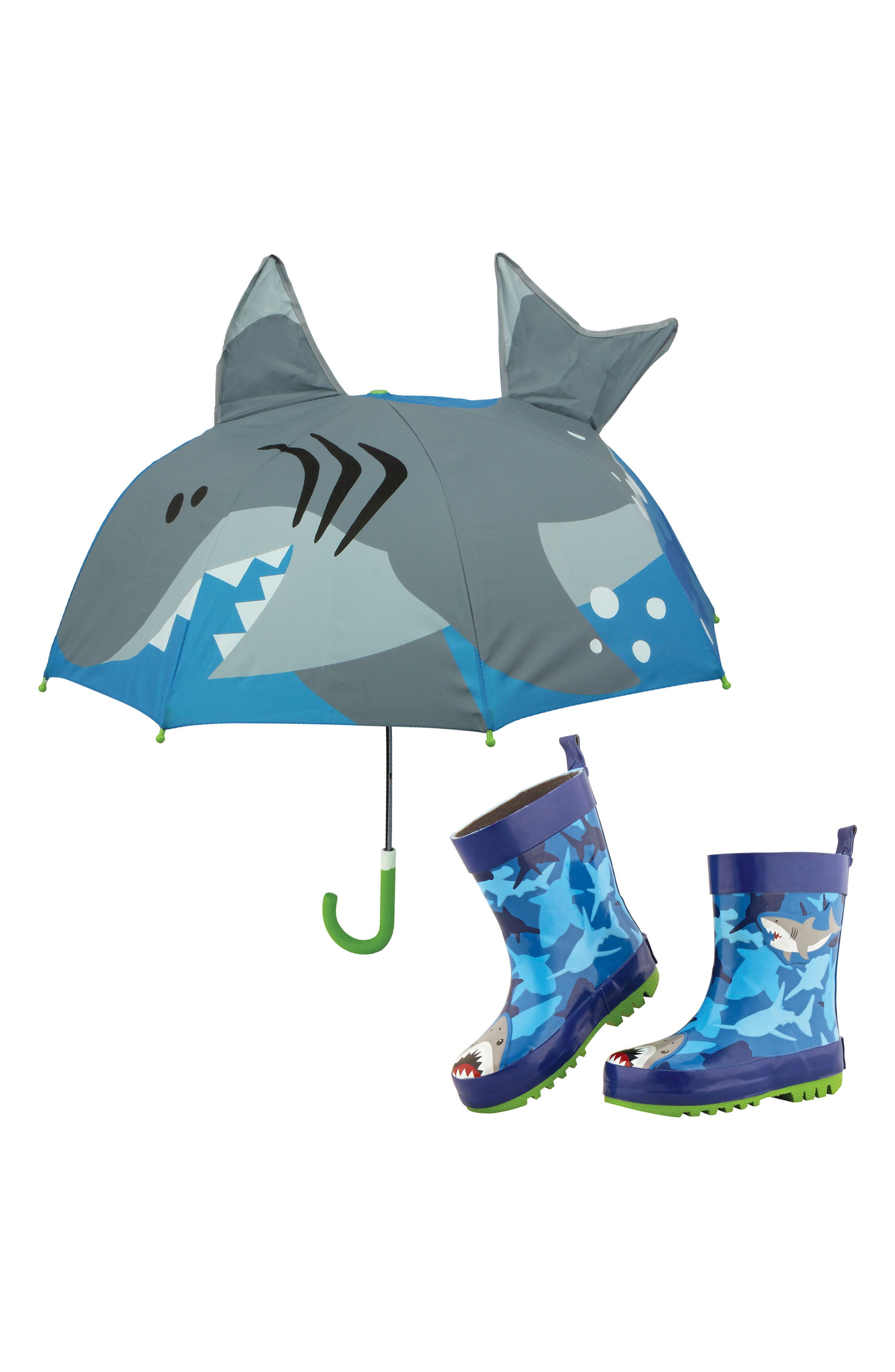 Stephen Joseph Print Rain Boots & Umbrella Set (Toddler, Walker & Little Kid) Nordstrom