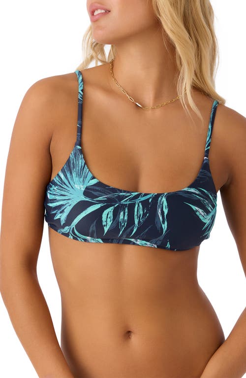 Shop O'neill Fate Surfside Bikini Top In Night Sky