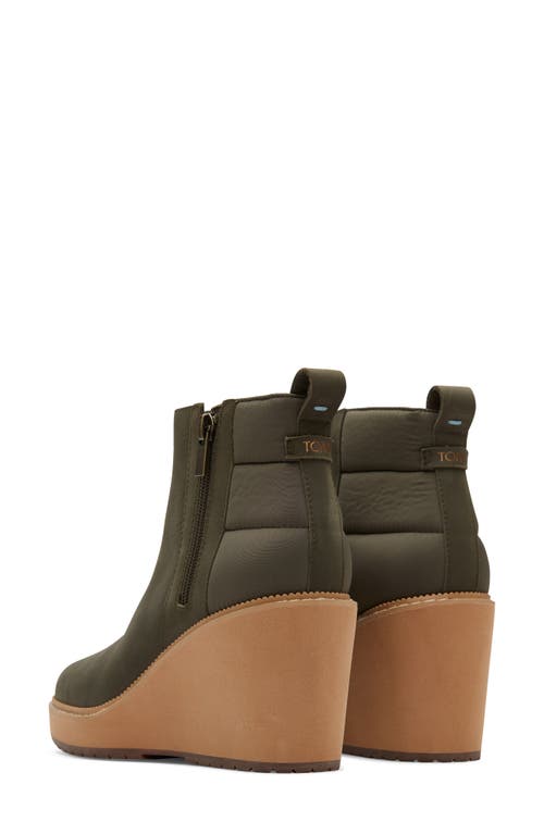 TOMS TOMS RAVEN WEDGE BOOTIE 
