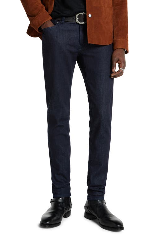 John Varvatos J703 Peter Skinny Jeans Blue Black at Nordstrom,