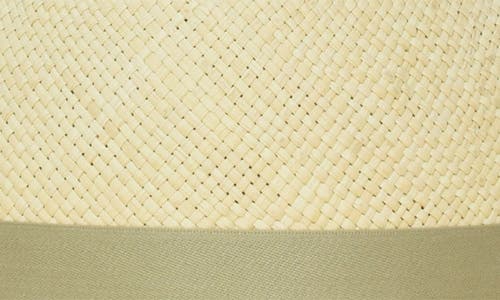 Gigi Burris Millinery Jeanne Straw Fedora In Natural/sage