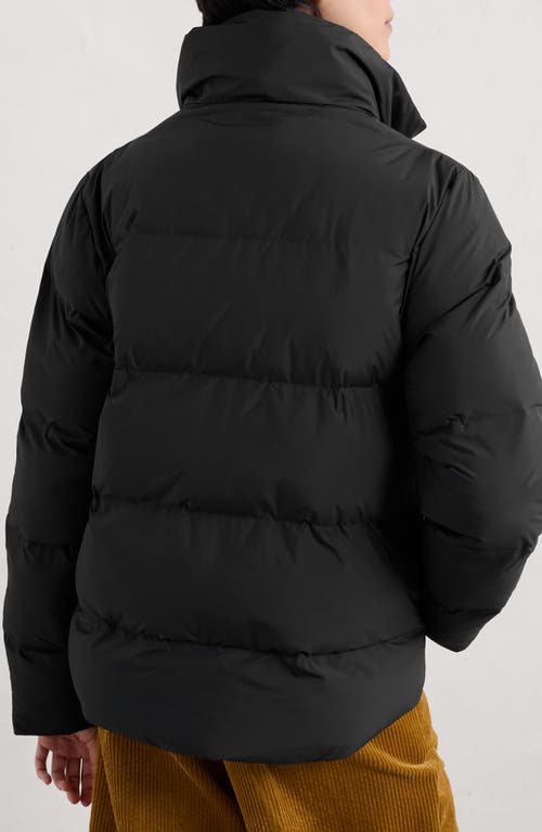 Shop Seasalt Cornwall Field Path Waterproof Puffer Jacket In Black