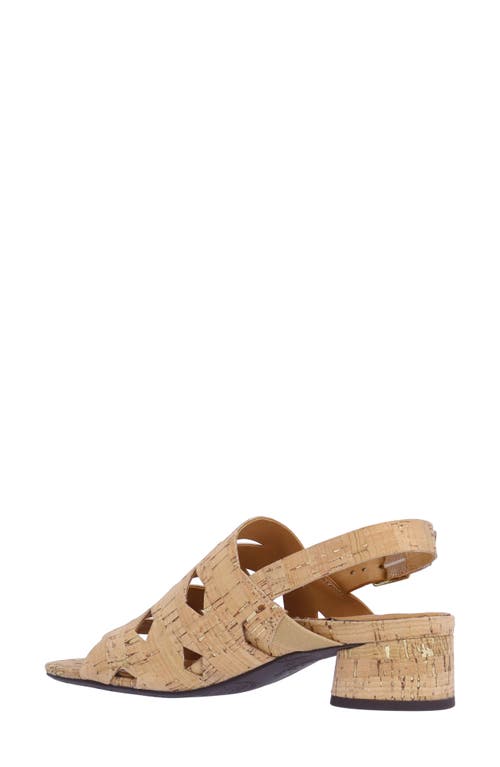 L'amour Des Pieds Elloise Slingback Sandal In Natural/gold