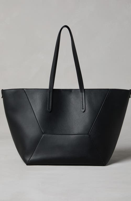 Shop Brunello Cucinelli Calfskin Shopper Bag In Black