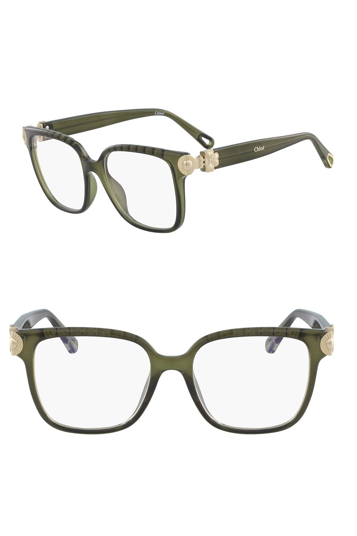 chloe 56mm mod rectangle full rim optical frames