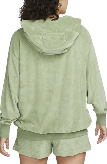 Bomber Jackets Nike Sportswear Women's Terry Quilted Jacket Oil Green/  Cargo Khaki