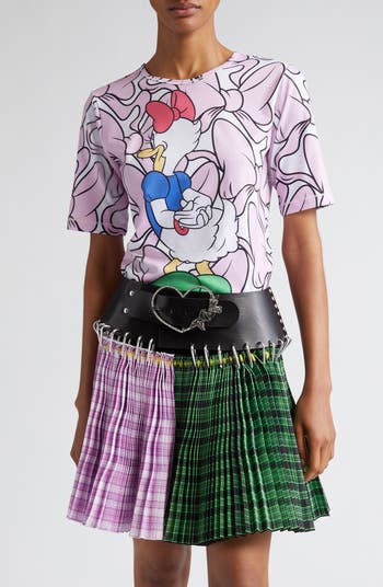 Chopova Lowena x Disney Daisy Duck Cartoon Jersey Graphic T-Shirt ...
