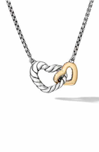 David Yurman Cable Collectibles Heart Bracelet with 18K Gold