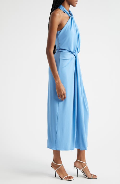 Shop Cinq À Sept Kaily Halter Midi Dress In Flyway