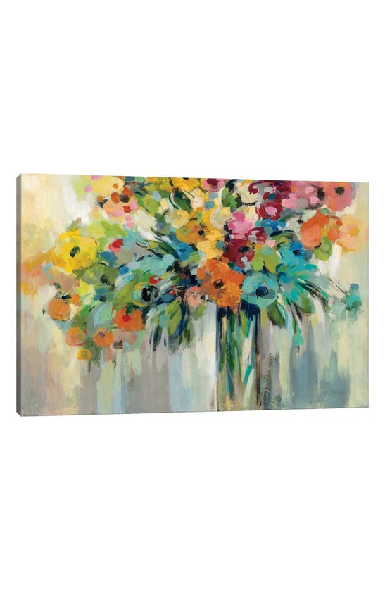 Icanvas 'cloud Of Flowers' By Silvia Vassileva Canvas Artwork In White-multi