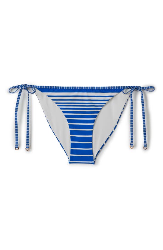 Shop Reiss Tilly Stripe Bikini Bottoms In Blue Stripe