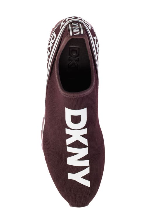 Shop Dkny Abbi Slip-on Sneaker In Dark Cherry