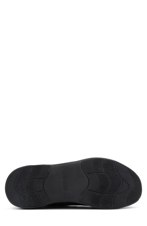 Shop Aldo Motionx Lace-up Knit Sneaker In Black