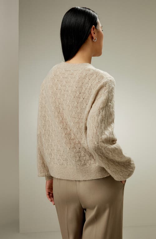 Shop Lilysilk Silk-cashmere Blend Sweater For Women In Beige