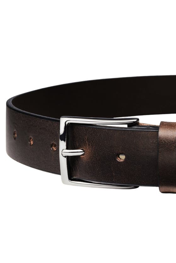 Charles Tyrwhitt Made In England Leather Chino Belt In Brown