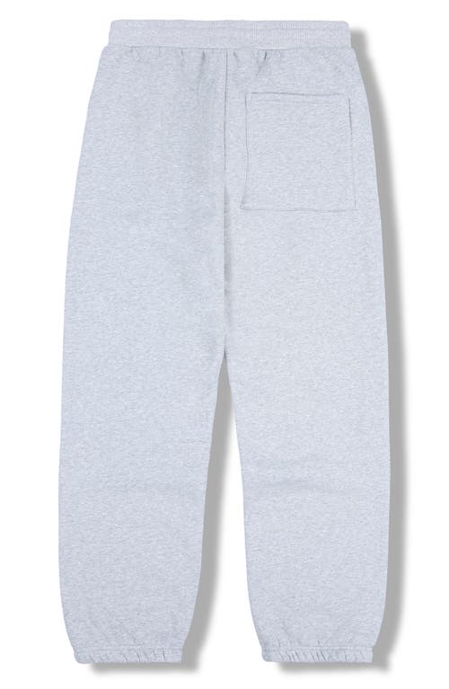 Shop Pleasures Onyx Logo Embroidered Joggers In Heather Grey