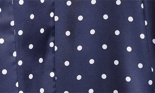 Shop Simone Rocha Polka Dot Cotton Poplin Top In Navy