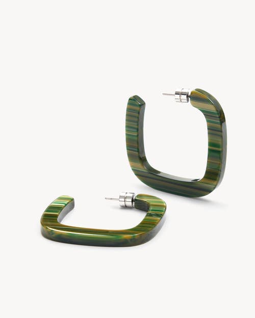 Machete Midi Square Hoops In Meadow