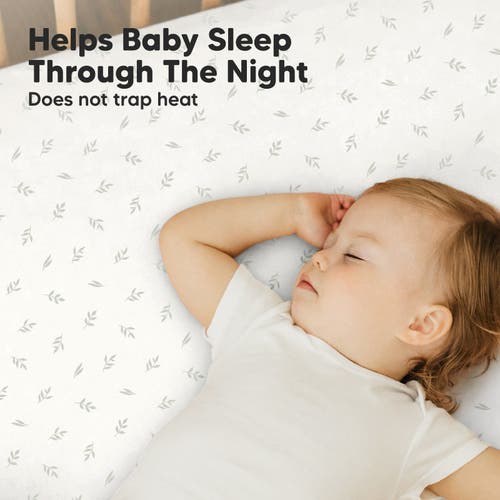 Keababies Soothe Fitted Mini Crib Sheet In Herb