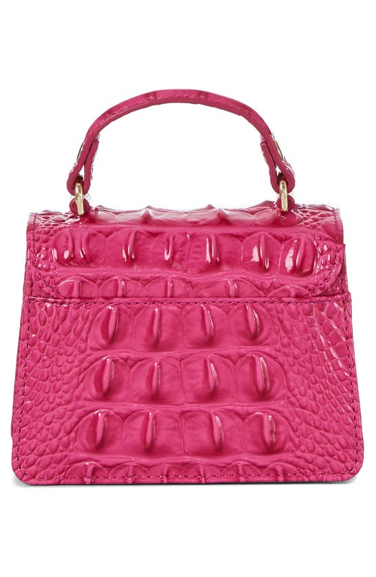Shop Brahmin Arietta Croc Embossed Leather Top Handle Bag In Paradise Pink