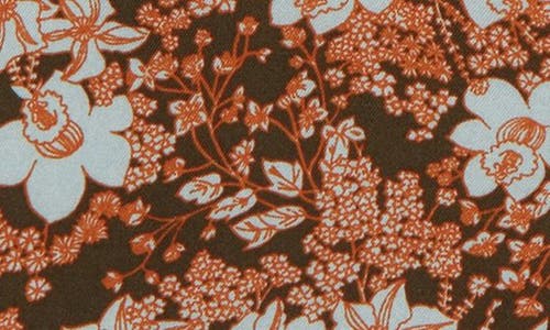 Treasure & Bond Kids' Floral Camp Shirt In Olive Sarma Garden Floral