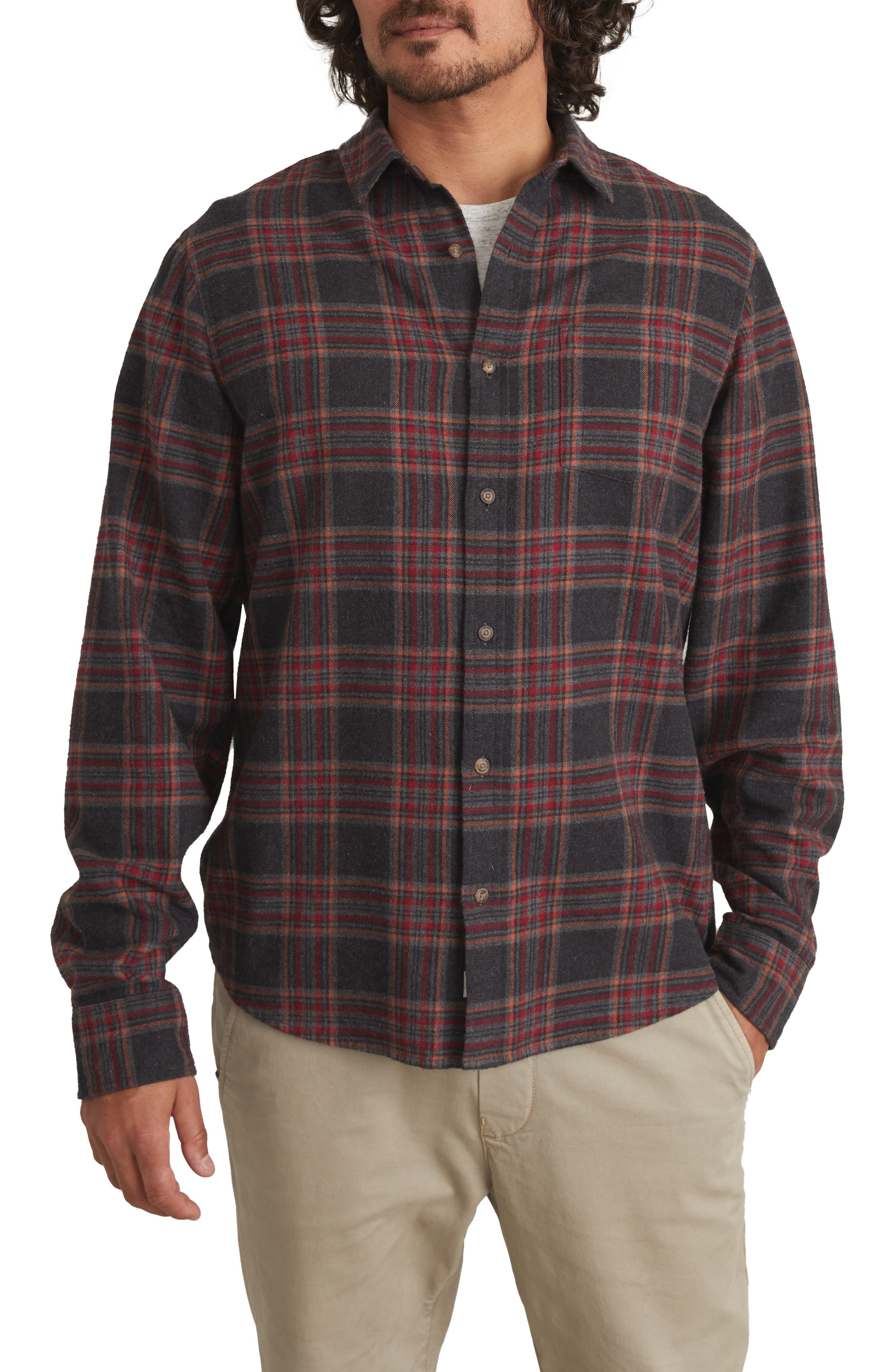 plain black flannel