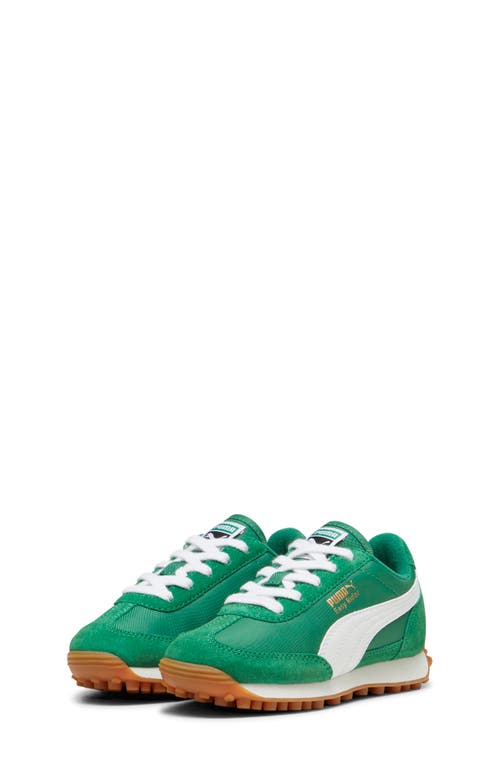 PUMA Kids' Easy Rider Sneaker in Archive Green-Puma White 