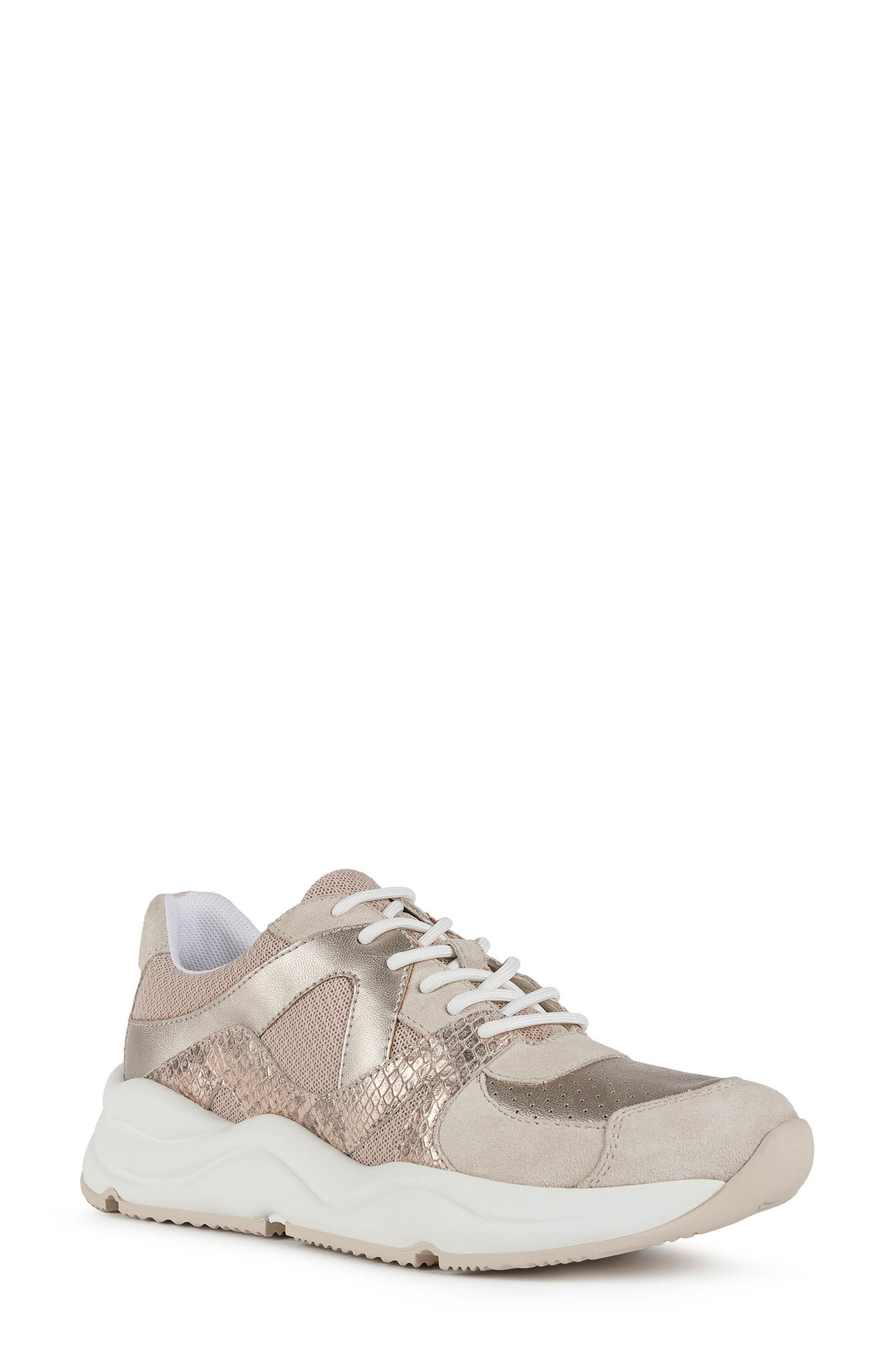 Geox Topazio Snakeskin Embossed Sneaker | Nordstromrack