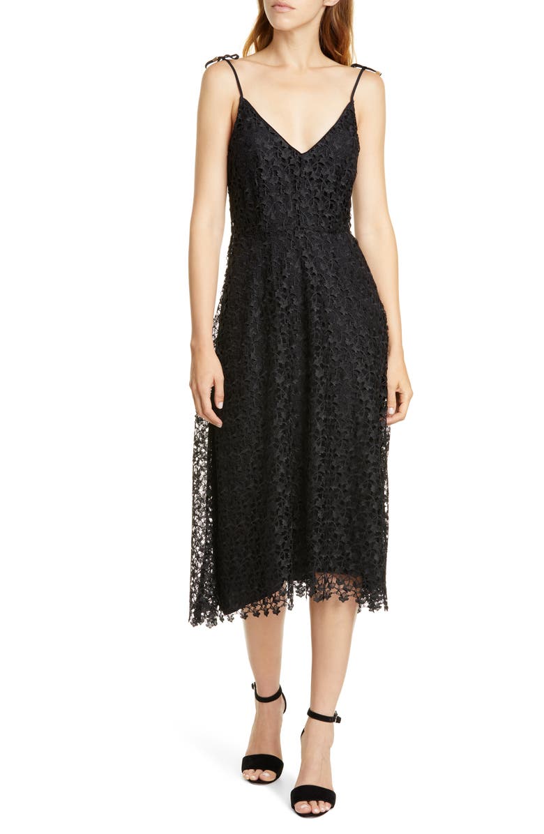 Josana Allover Lace Tie Strap Dress