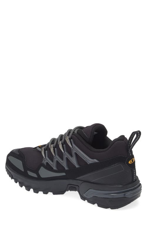 Salomon Clima Waterproof Running Shoe In Black/magnet/golden Ye