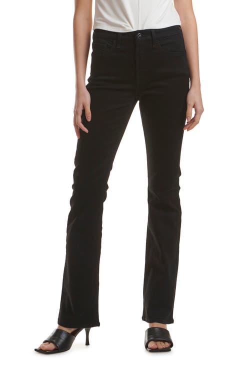 DKNY Jeans Est 1989 Bootcut Denim Women's 7 Black Adjustable Waist Cotton  Blend